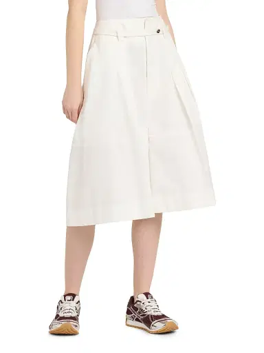 Bottega Veneta Women's Belted Cotton Toile Wide-Leg Culottes | Thumbnail 4 Bottega Veneta Women's Belted Cotton Toile Wide-Leg Culottes | Thumbnail 4