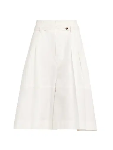 Bottega Veneta Women's Belted Cotton Toile Wide-Leg Culottes | Thumbnail 1 Bottega Veneta Women's Belted Cotton Toile Wide-Leg Culottes | Thumbnail 1