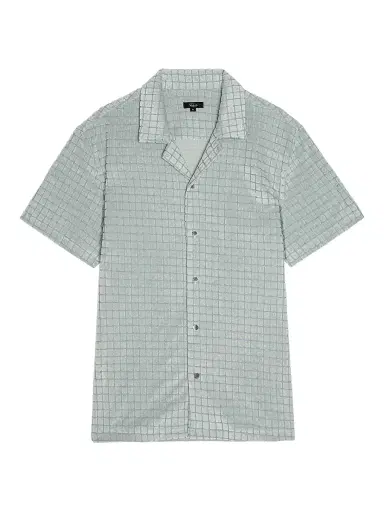 Rails Men's Maverick Silverline Grid Camp Shirt - Silverline Blue Grid | Thumbnail 1 Rails Men's Maverick Silverline Grid Camp Shirt - Silverline Blue Grid | Thumbnail 1