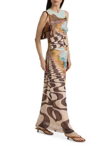 Farm Rio Women's Copacabana Beach Printed Maxi Skirt - Size XL | Thumbnail 2 Farm Rio Women's Copacabana Beach Printed Maxi Skirt - Size XL | Thumbnail 2