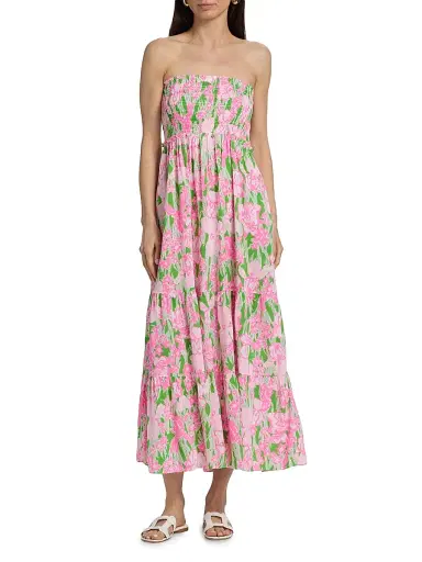 Lilly Pulitzer Women's Anali Floral Maxi Dress | Thumbnail 3 Lilly Pulitzer Women's Anali Floral Maxi Dress | Thumbnail 3
