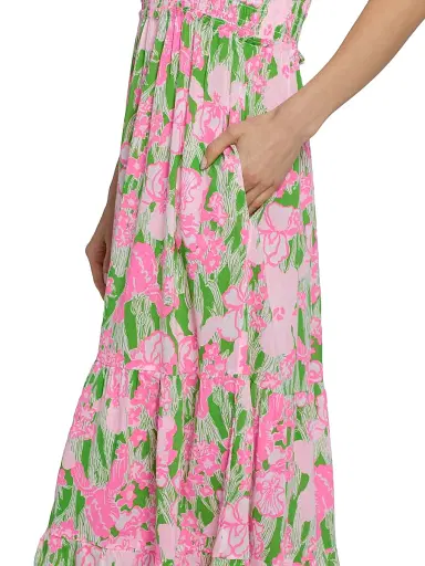 Lilly Pulitzer Women's Anali Floral Maxi Dress | Thumbnail 5 Lilly Pulitzer Women's Anali Floral Maxi Dress | Thumbnail 5