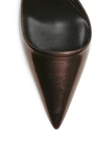 Gucci Women's Trinity 110MM Leather Pumps - Tabac - Size 12 | Thumbnail 5