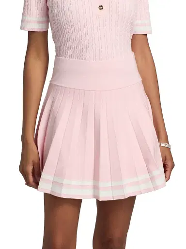 Lilly Pulitzer Women's Suzette Striped Sweater Skort - Pink Muse White Tipping - Size XL | Thumbnail 3 Lilly Pulitzer Women's Suzette Striped Sweater Skort - Pink Muse White Tipping - Size XL | Thumbnail 3