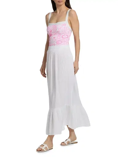 Lilly Pulitzer Women's Enzo Cotton Maxi Skirt | Thumbnail 2