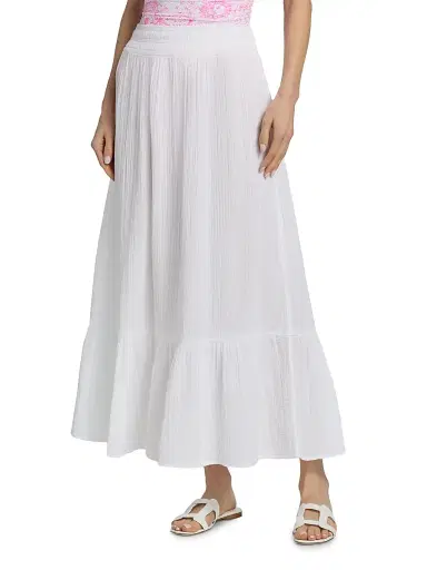 Lilly Pulitzer Women's Enzo Cotton Maxi Skirt | Thumbnail 3