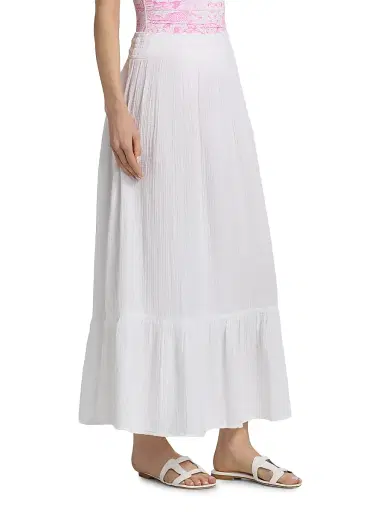 Lilly Pulitzer Women's Enzo Cotton Maxi Skirt | Thumbnail 4
