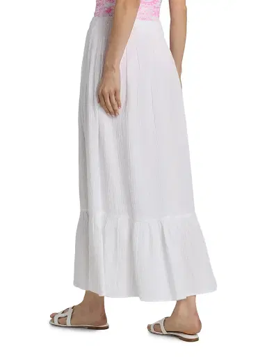 Lilly Pulitzer Women's Enzo Cotton Maxi Skirt | Thumbnail 5