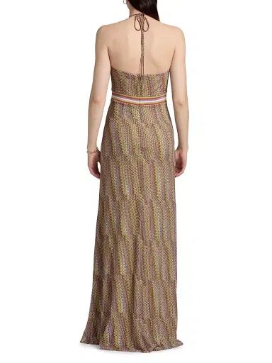 Ramy Brook Women's Rosalind Metallic Weave Maxi Dress | Thumbnail 5