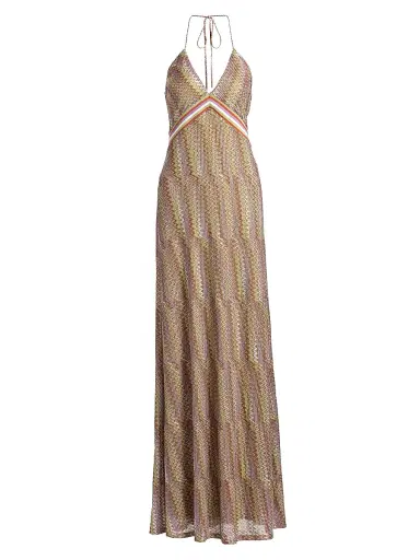 Ramy Brook Women's Rosalind Metallic Weave Maxi Dress | Thumbnail 1