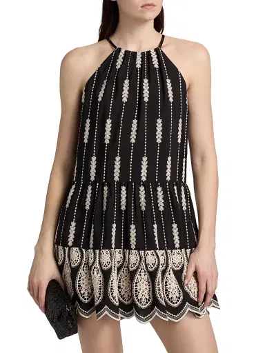Ramy Brook Women's Kaelyn Embroidered Minidress | Thumbnail 3