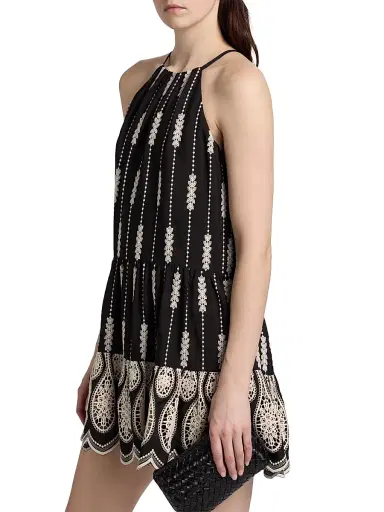Ramy Brook Women's Kaelyn Embroidered Minidress | Thumbnail 4