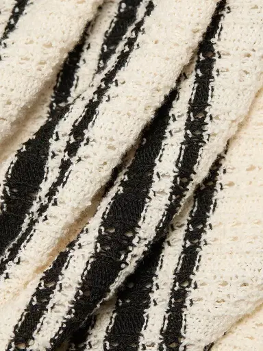 Ramy Brook Women's Striped Chet Midi-Dress - Black Stripe - Size Large | Thumbnail 7 Ramy Brook Women's Striped Chet Midi-Dress - Black Stripe - Size Large | Thumbnail 7