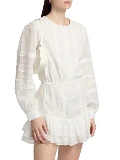 Ramy Brook Women's Arabella Embroidered Voile Minidress - White - Size XXL | Thumbnail 4 Ramy Brook Women's Arabella Embroidered Voile Minidress - White - Size XXL | Thumbnail 4