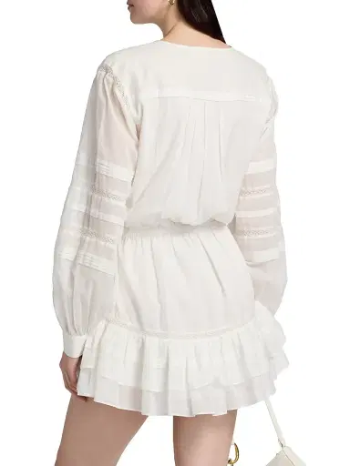 Ramy Brook Women's Arabella Embroidered Voile Minidress - White - Size XXL | Thumbnail 5 Ramy Brook Women's Arabella Embroidered Voile Minidress - White - Size XXL | Thumbnail 5