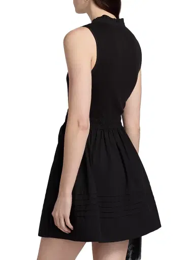 Ramy Brook Women's Orla Cotton-Blend Belted Minidress - Black - Size XL | Thumbnail 5 Ramy Brook Women's Orla Cotton-Blend Belted Minidress - Black - Size XL | Thumbnail 5