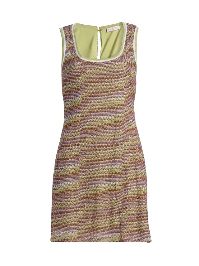 Women's Liora Metallic Weave Mini Dress - Multi Lurex Knit