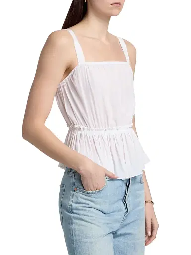 Ramy Brook Women's Giorgia Peplum Tank - Ivory - Size XL | Thumbnail 4 Ramy Brook Women's Giorgia Peplum Tank - Ivory - Size XL | Thumbnail 4
