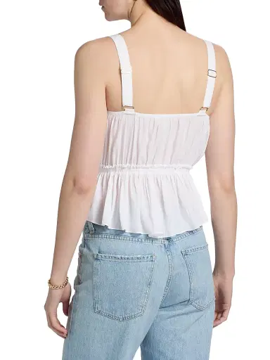 Ramy Brook Women's Giorgia Peplum Tank - Ivory - Size XL | Thumbnail 5 Ramy Brook Women's Giorgia Peplum Tank - Ivory - Size XL | Thumbnail 5
