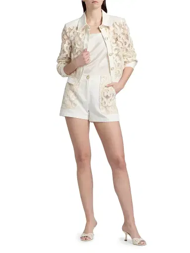 Ramy Brook Women's Saphire Embroidered Denim Jacket | Thumbnail 2