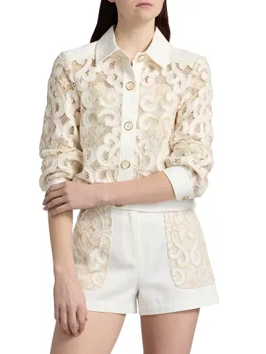 Ramy Brook Women's Saphire Embroidered Denim Jacket | Thumbnail 3