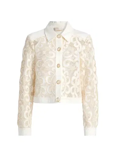 Ramy Brook Women's Saphire Embroidered Denim Jacket | Thumbnail 1