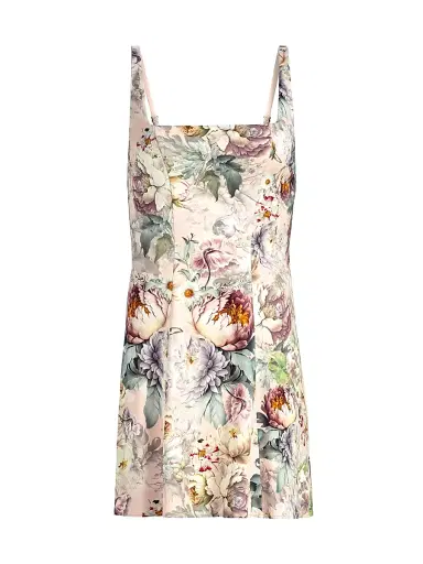 ALICE + OLIVIA Women's Julia Floral Sleeveless Mini Dress - Sweet Peony | Thumbnail 1