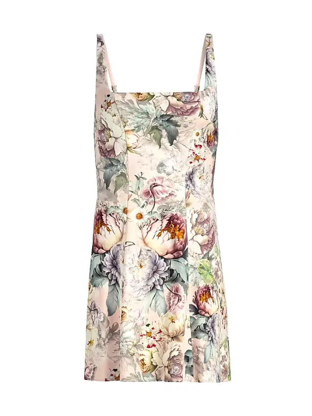 ALICE + OLIVIA Women's Julia Floral Sleeveless Mini Dress - Sweet Peony