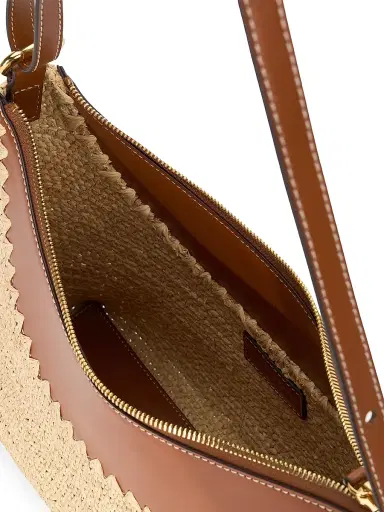 Staud Women's Rowey Raffia Shoulder Bag - Natural Tan | Thumbnail 3 Staud Women's Rowey Raffia Shoulder Bag - Natural Tan | Thumbnail 3