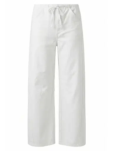 Joe's Jeans Women's The Bowie Wide-Leg Drawstring Pants - White - Size XS | Thumbnail 1 Joe's Jeans Women's The Bowie Wide-Leg Drawstring Pants - White - Size XS | Thumbnail 1