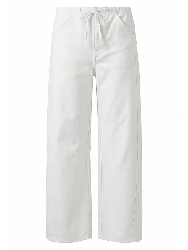Women's The Bowie Wide-Leg Drawstring Pants - White