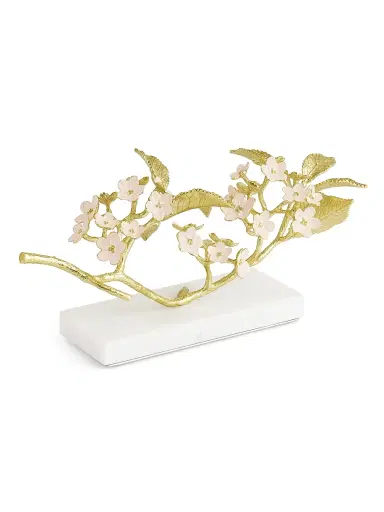 Michael Aram Cherry Blossom Brass, Enamel & Marble Decorative Object | Thumbnail 4 Michael Aram Cherry Blossom Brass, Enamel & Marble Decorative Object | Thumbnail 4