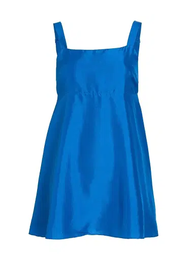 AZEEZA Women's Arden Raw Silk Minidress - Sapphire - Size Large | Thumbnail 1 AZEEZA Women's Arden Raw Silk Minidress - Sapphire - Size Large | Thumbnail 1