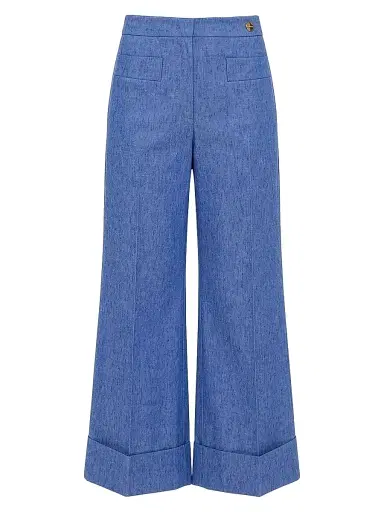 CALLAS MILANO Women's Brody Crop Cuff Pants - Vintage Indigo - Size 10 | Thumbnail 1 CALLAS MILANO Women's Brody Crop Cuff Pants - Vintage Indigo - Size 10 | Thumbnail 1