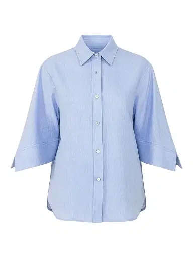CALLAS MILANO Women's Georgie Shirt with Flared Sleeves - Pale Blue - Size 10 | Thumbnail 1
