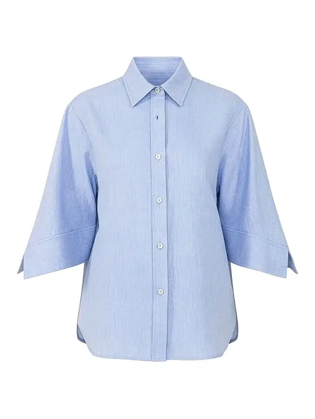 Callas Milano Women's Georgie Shirt with Flared Sleeves - Pale Blue