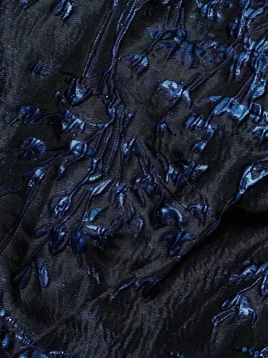 Rene Ruiz Collection Women's Draped-Wrap Brocade Gown | Thumbnail 7 Rene Ruiz Collection Women's Draped-Wrap Brocade Gown | Thumbnail 7