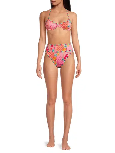 Beach Riot Women's Carlotta Bikini Bottom - Passion Fruit | Thumbnail 2