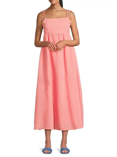 BEACH RIOT Women's Valory Cotton-Linen Midi-Dress | Thumbnail 2 BEACH RIOT Women's Valory Cotton-Linen Midi-Dress | Thumbnail 2