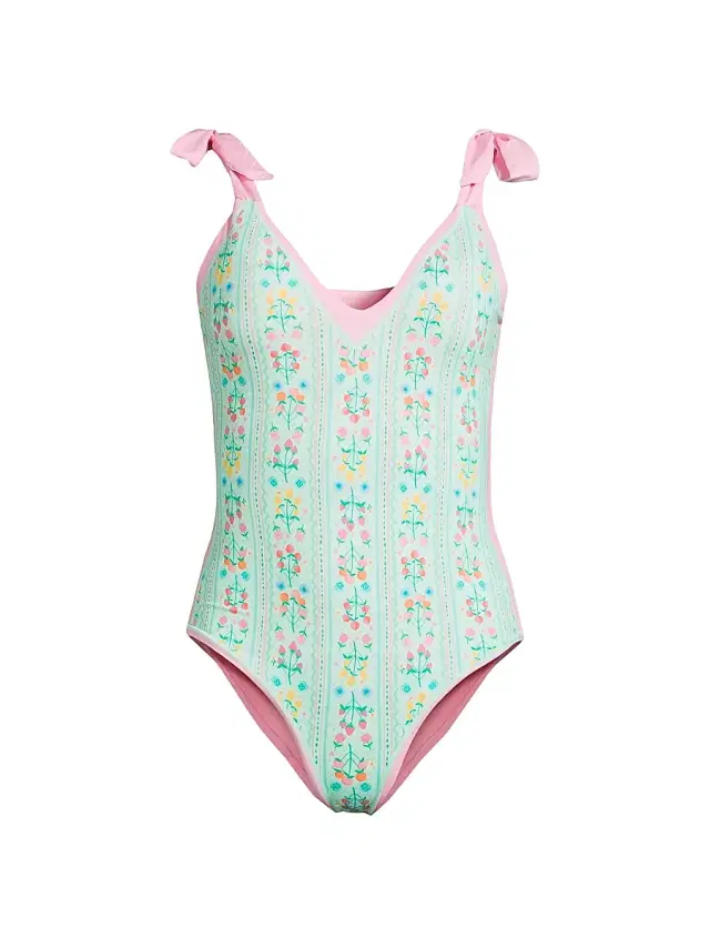 Women's Akira One-Piece Swimsuit - Fruit Blooms