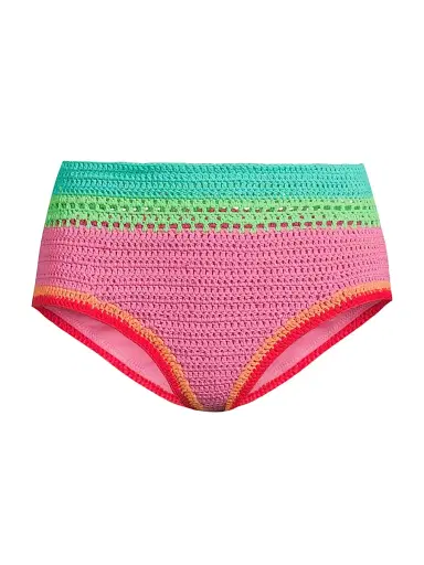 Beach Riot Women's Karmen Crochet Bikini Bottom - Aqua Haze Crochet | Thumbnail 1