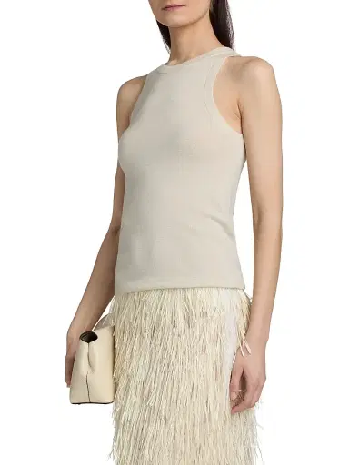 Co Women's Cashmere Tank - Pearl | Thumbnail 4