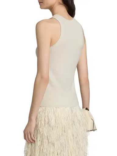Co Women's Cashmere Tank - Pearl | Thumbnail 5