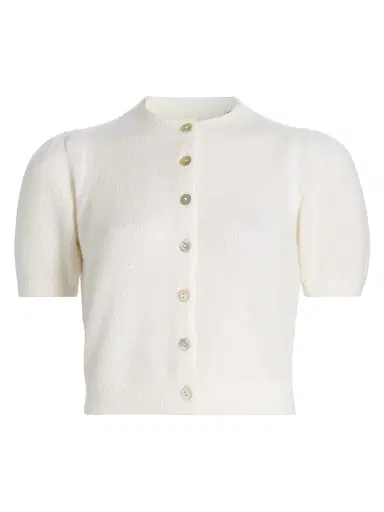 DÔEN Women's Anisa Alpaca-Blend Cardigan - Ivory - Size XXS | Thumbnail 1 DÔEN Women's Anisa Alpaca-Blend Cardigan - Ivory - Size XXS | Thumbnail 1