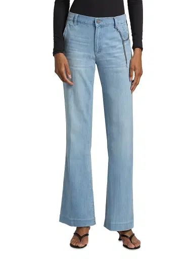 Kobi Halperin Women's Keren Chain Denim Pants | Thumbnail 3 Kobi Halperin Women's Keren Chain Denim Pants | Thumbnail 3