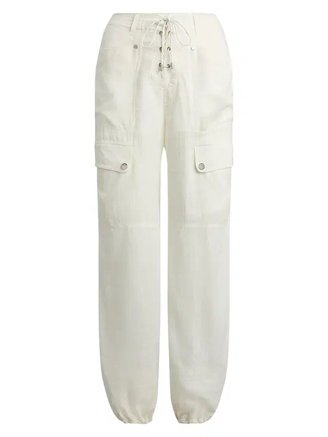 Women's Briella Drawstring Slim-Fit Cargo Pants - Cream