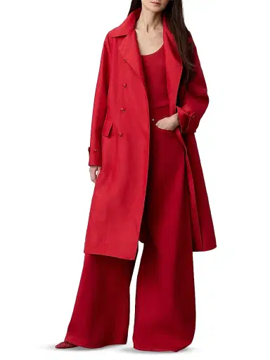 Ralph Lauren Collection Women's Collen Wide-Leg Jeans - Bright Red | Thumbnail 2