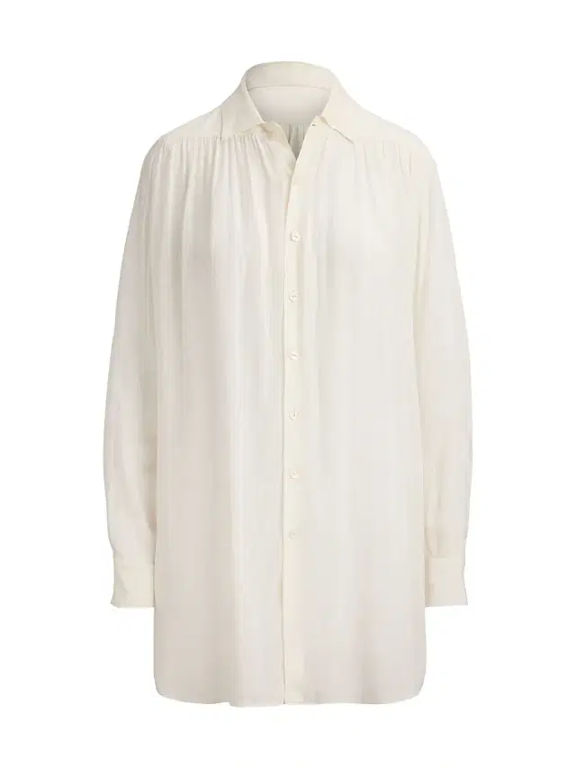 Ralph Lauren Collection Women's Karmen Linen-Blend Voile Shirt - Cream