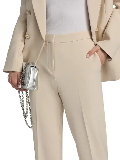 Ungaro Women's June Stretch Crepe Tailored Slim-Straight Pants | Thumbnail 6