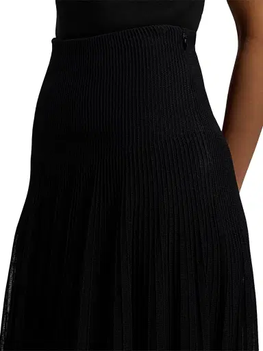 Ralph Lauren Collection Women's Celia Matte Ottoman Knit Midi-Skirt | Thumbnail 6 Ralph Lauren Collection Women's Celia Matte Ottoman Knit Midi-Skirt | Thumbnail 6